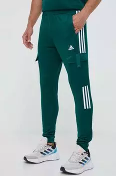 Спортивные штаны адидас adidas, зеленый