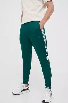 Спортивные штаны адидас adidas, зеленый