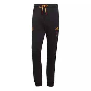 Спортивные штаны adidas Mufc Cny Pnt limited Embroidered Manchester United Soccer/Football Bundle Feet Sports Pants Black, черный