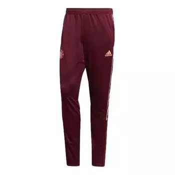 Спортивные штаны adidas Mufc Travel Pnt Manchester United Soccer/Football Sports Long Pants Red, красный