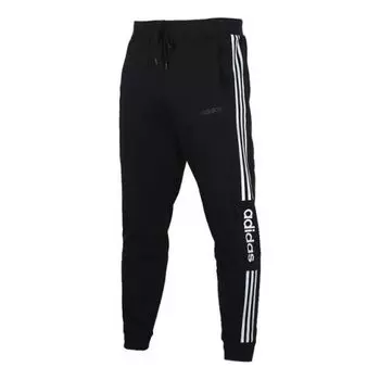 Спортивные штаны adidas neo Knit Drawstring Casual Sports Long Pants Black, черный
