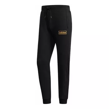 Спортивные штаны Adidas neo M C TP Running Training Casual Sports Long Pants Black, Черный