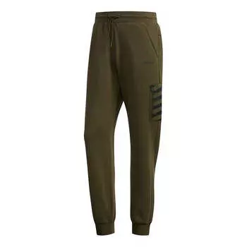 Спортивные штаны adidas neo M FAV TP CF Casual Sports Pants Green, зеленый