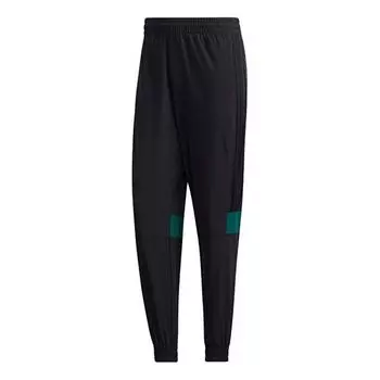 Спортивные штаны adidas neo M Ss Tcns Tp 2 Colorblock Bundle Feet Casual Loose Sports Long Pants Black, черный