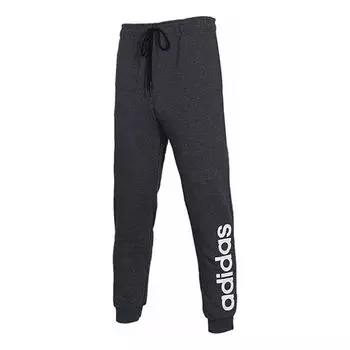 Спортивные штаны adidas neo M Trackpants Logo Printing Bundle Feet Sports Pants Gray, серый