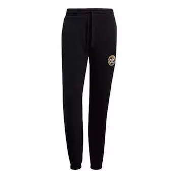 Спортивные штаны adidas originals Artist Pants Logo Printing Sports Ankle Banded Long Pant Male Black, черный