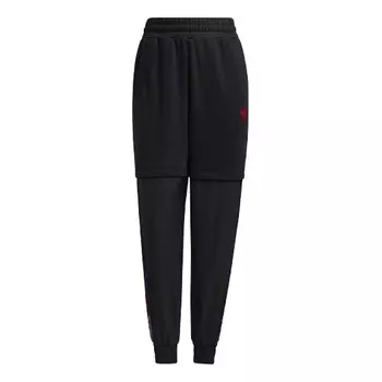Спортивные штаны Adidas originals Cny Trackpants Splicing Casual Sports Bundle Feet Long Pants/Trousers Black, Черный
