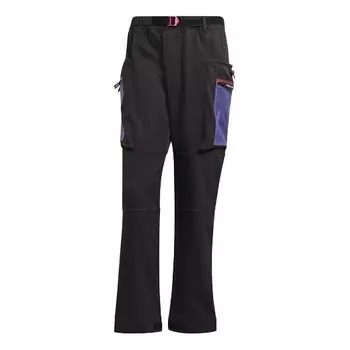 Спортивные штаны Adidas originals G Outd Cargo P Contrasting Colors Pocket Loose Cargo Sweatpants Black, Черный