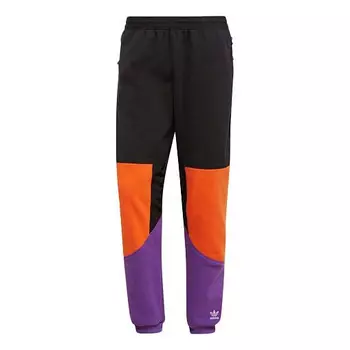 Спортивные штаны Adidas originals Splicing Colorblock Casual Sports Long Pants Black, Черный