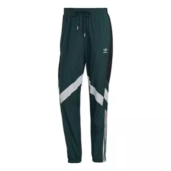 Спортивные штаны Adidas originals Woven Tp Logo Printing Elastic Waistband Drawstring Sports Green, Зеленый