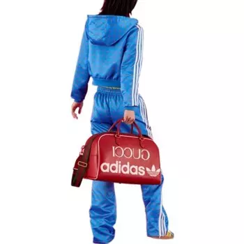 Спортивные штаны Adidas Originals X Knit женские синие Gucci