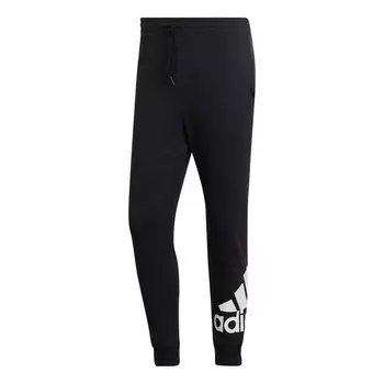 Спортивные штаны Adidas Solid Color Alphabet Logo Printing Sports Black, Черный