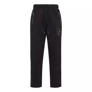 Спортивные штаны Air Jordan genuine 2019 new JORDAN REMASTERED men's suede trouser Black/Gold, черный