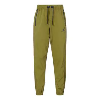 Спортивные штаны Air Jordan Jumpman Casual Woven Sports Pants Green, зеленый