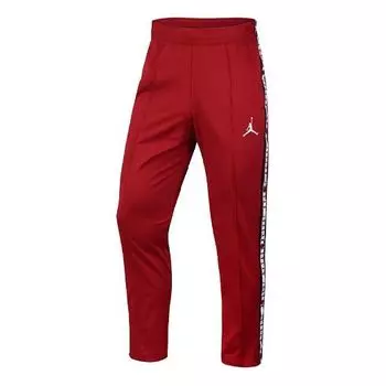 Спортивные штаны Air Jordan Side Logo Printing Sports Long Pants Red, красный