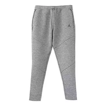 Спортивные штаны Air Jordan Sports Bundle Feet Training Casual Long Pants Gray, серый