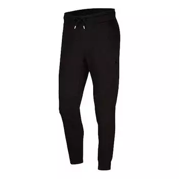 Спортивные штаны Air Jordan Wings Casual Sports Lacing Fleece Long Pants Black, черный
