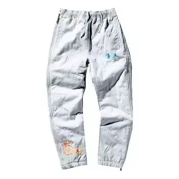 Спортивные штаны Air Jordan x Union Crossover Sports Pants 'Grey White', белый