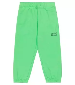 Спортивные штаны Am из смесового хлопкового джерси MOLO, зеленый