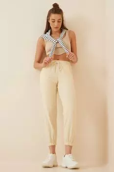 Спортивные штаны - Бежевый - Джоггеры Happiness stanbul, бежевый