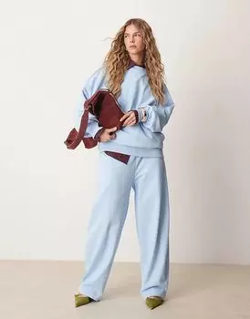 Спортивные штаны-бочонки небесно-голубого цвета ASOS DESIGN