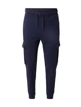 Спортивные штаны BOSS Tapered Cargo Pants Seteam, темно-синий