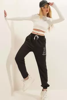 Спортивные штаны - Черный - Джоггеры Trend Alaat Stili, черный