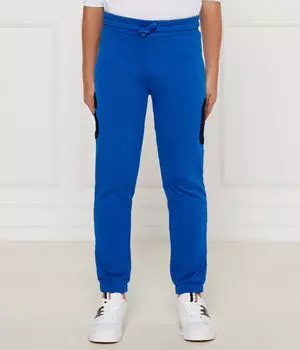 Спортивные штаны детские Guess с надписью, синий