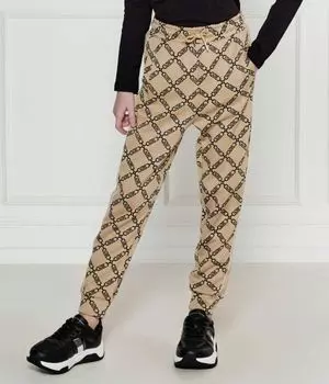 Спортивные штаны детские Michael Kors Kids с узором, бежевый