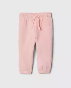 Спортивные штаны для девочек с эластичной резинкой на талии и логотипом на бедре Gap, розовый