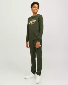 Спортивные штаны для мальчика Jack & Jones, темно-зеленый