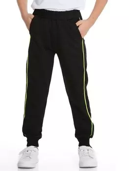 Спортивные штаны для мальчиков с эластичным поясом Myhanne, черный