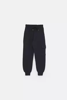 Спортивные штаны для мальчиков с карманом-карго JackandRoy, темно-синий