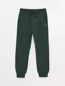 Спортивные штаны для мальчиков с вышивкой и эластичной резинкой на талии SOUTHBLUE, темно-зеленый