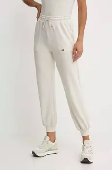 Спортивные штаны EA7 Emporio Armani, бежевый