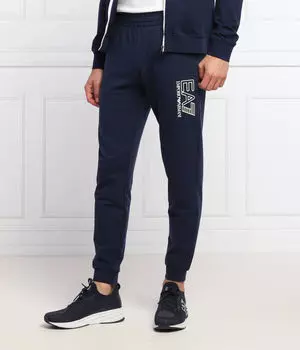 Спортивные штаны Ea7 хлопковые, синий