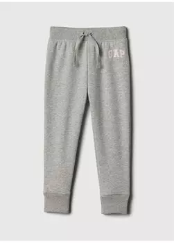 Спортивные штаны Elastic Leg Grey Melange для маленьких девочек 868445-A Gap, серый меланж