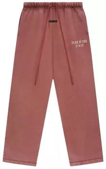 Спортивные штаны Fear of God Essentials Heavy Fleece Relaxed Sweatpant 'Crimson', красный