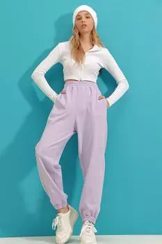 Спортивные штаны - Фиолетовый - Джоггеры Trend Alaat Stili, фиолетовый