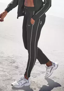 Спортивные штаны H.I.S с молнией по низу штанин, костюм для отдыха, цвет морской волны