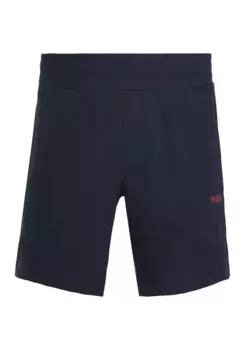 Спортивные штаны HUGO Underwear "Linked Shorts CW" с надписью HUGO, синий