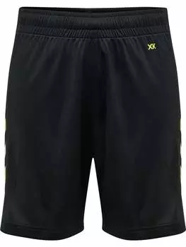 Спортивные штаны Hummel Verstellbare Taille Shorts Hmlcore Multisport Kinder, цвет BLACK/LIME POPSICLE