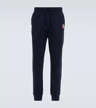 Спортивные штаны Huron из хлопка Canada Goose, цвет atlantic navy