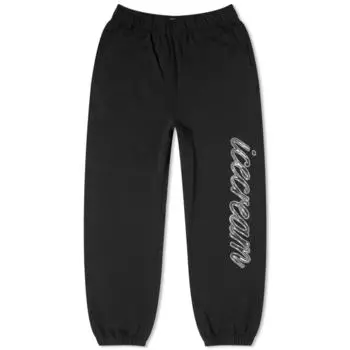Спортивные штаны Icecream с хромированной надписью, черный