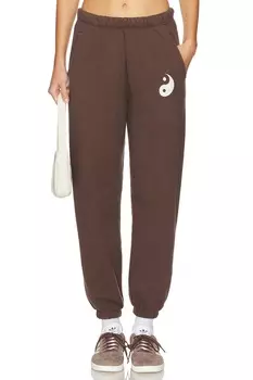 Спортивные штаны инь ян соль Spiritual Gangster, цвет mocha