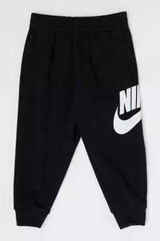 Спортивные штаны из хлопка с логотипом Nike, черный