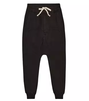 Спортивные штаны из хлопкового джерси Rick Owens, черный