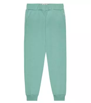 Спортивные штаны из хлопкового флиса Il Gufo, зеленый