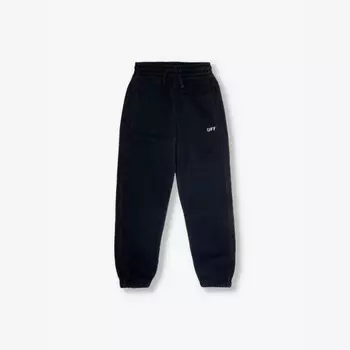 Спортивные штаны из хлопкового трикотажа с логотипом и принтом Off-White C/O Virgil Abloh, черный