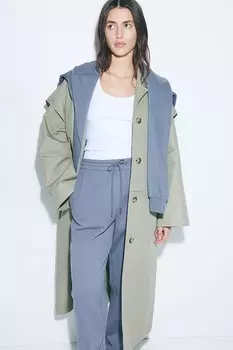 Спортивные штаны из хлопковой смеси H&M, серый